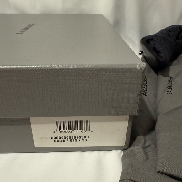 BALENCIAGA KNIFE BOOTIE CRUSHED VELVET JERSEY - Picture 8 of 8